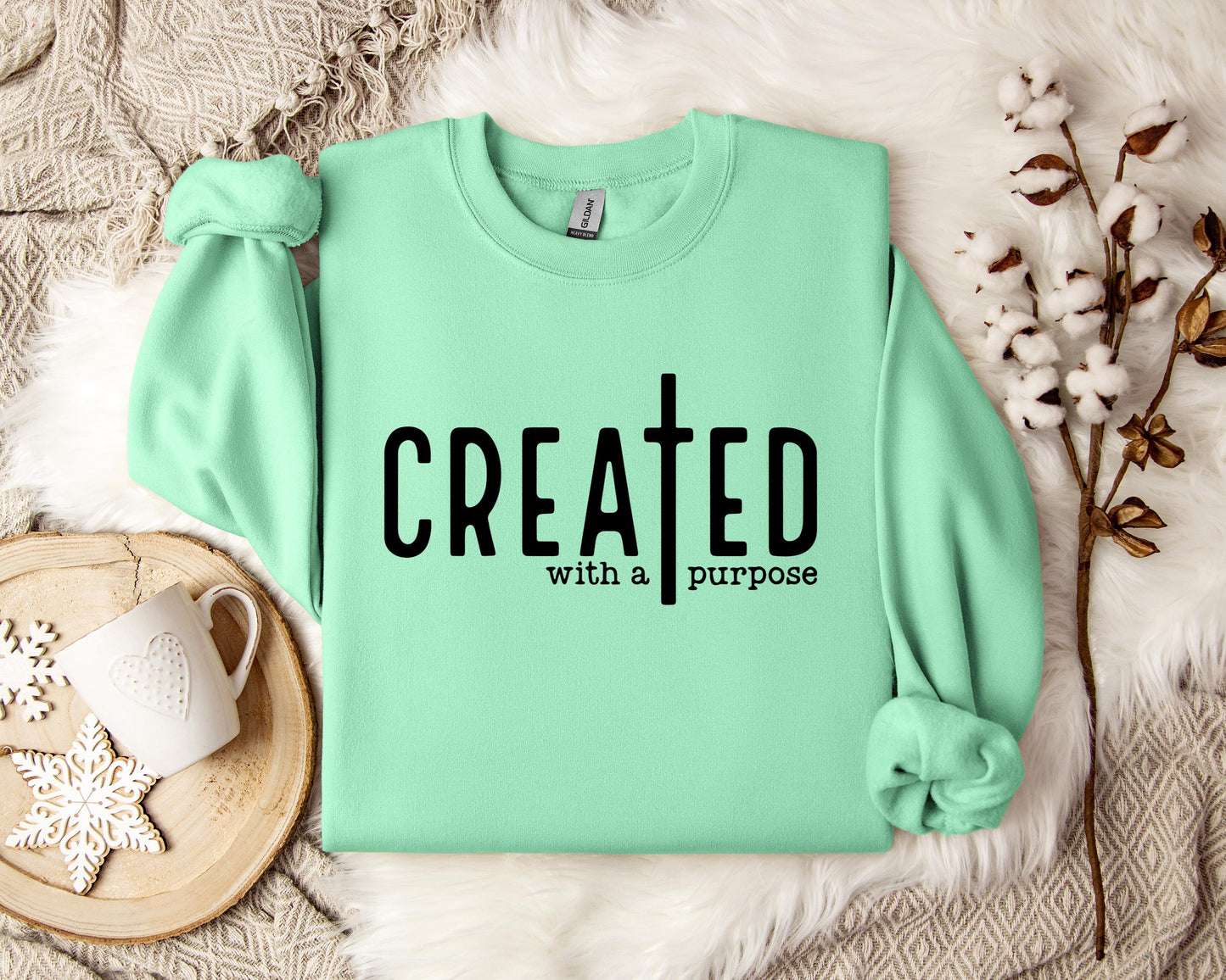 Created With A Purpose Cross Sweatshirt