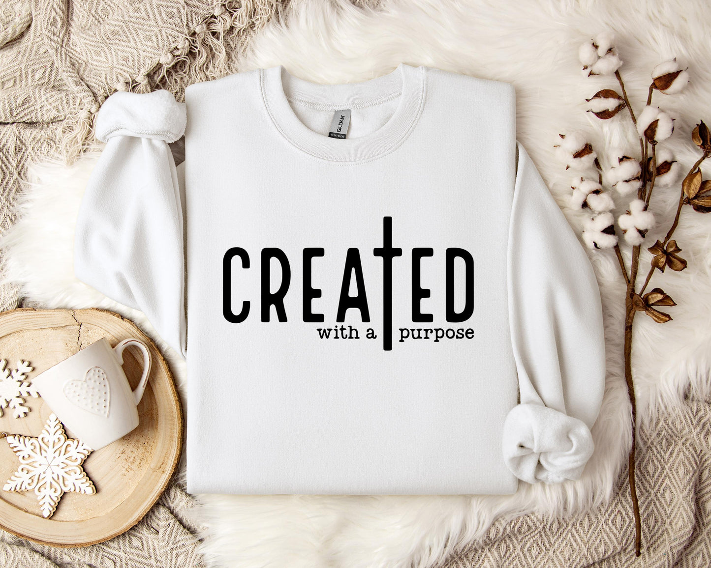 Created With A Purpose Cross Sweatshirt