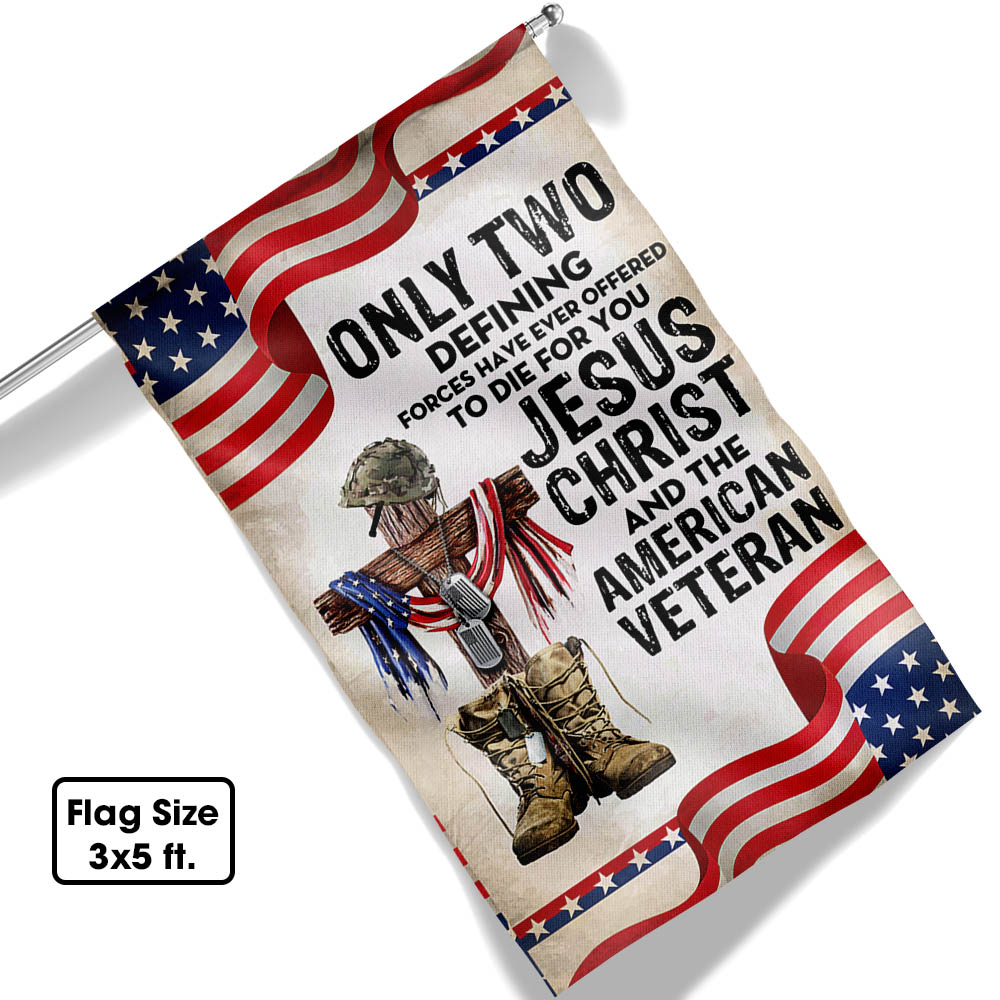 Flagwix American Flag - Only Jesus Christ and American Veteran Can Die For You, US Veteran Flag