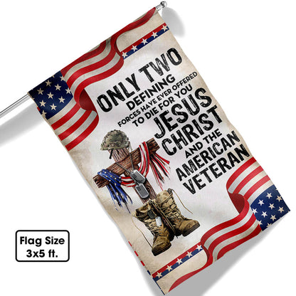 Flagwix American Flag - Only Jesus Christ and American Veteran Can Die For You, US Veteran Flag