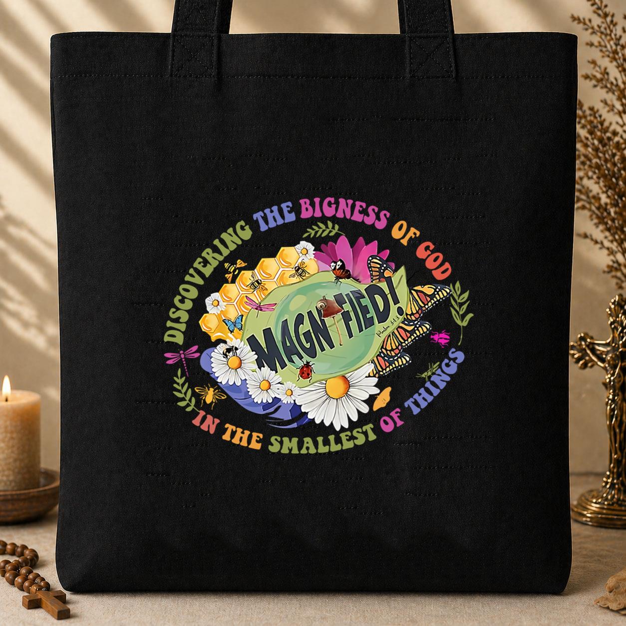 Discovering The Bigness Of God Psalm 34.3 Tote Bag