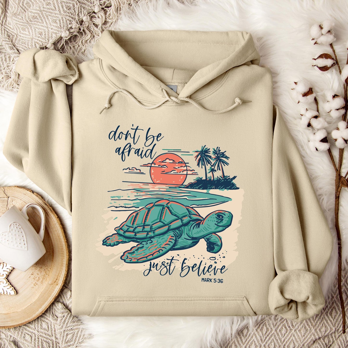 Don't Be Afraid Just Believe Mark 5.36 Hoodie