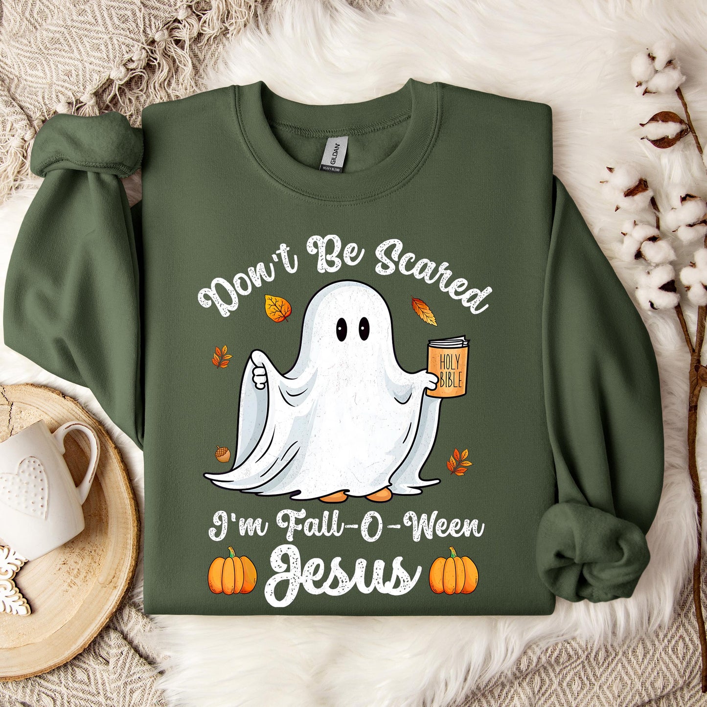 Don't Be Scared I'm Fall O Ween Jesus Sweatshirt