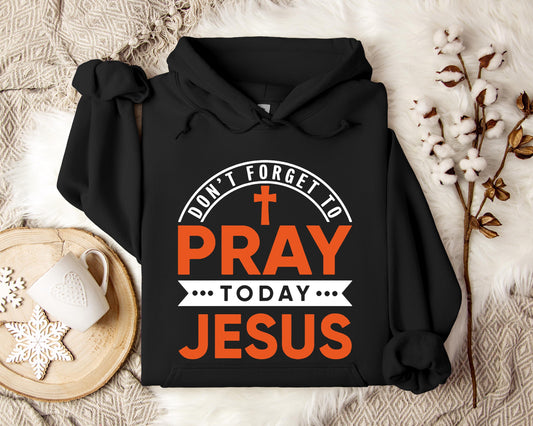 Don't Forget To Pray Today Jesus Hoodie