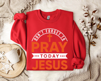 Don't Forget To Pray Today Jesus Sweatshirt