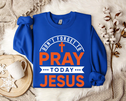 Don't Forget To Pray Today Jesus Sweatshirt