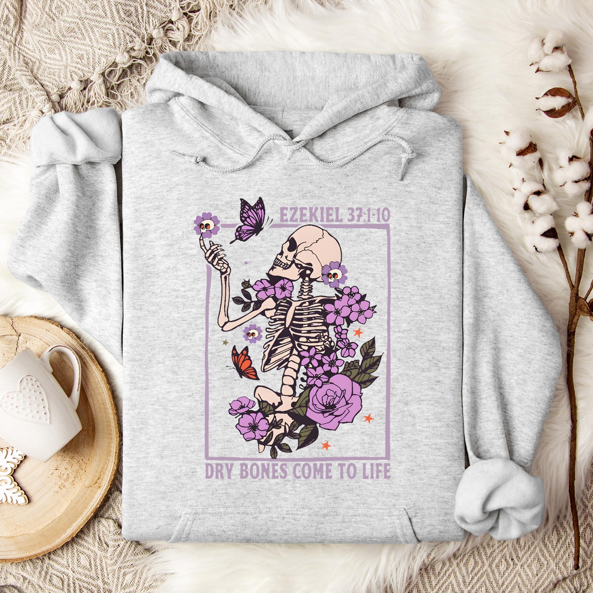 Dry Bones Come To Life Ezekiel 37.1-10 Hoodie