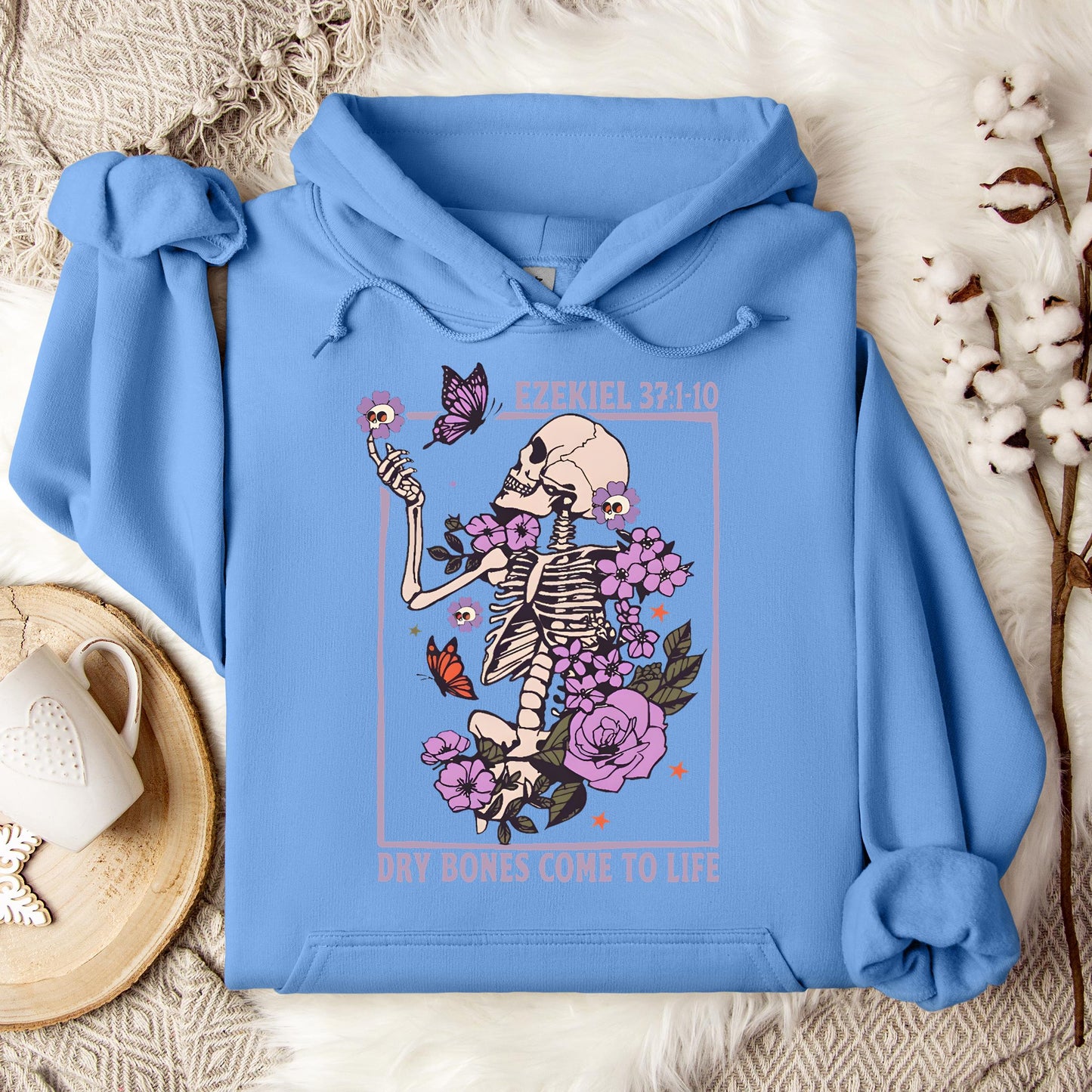Dry Bones Come To Life Ezekiel 37.1-10 Hoodie
