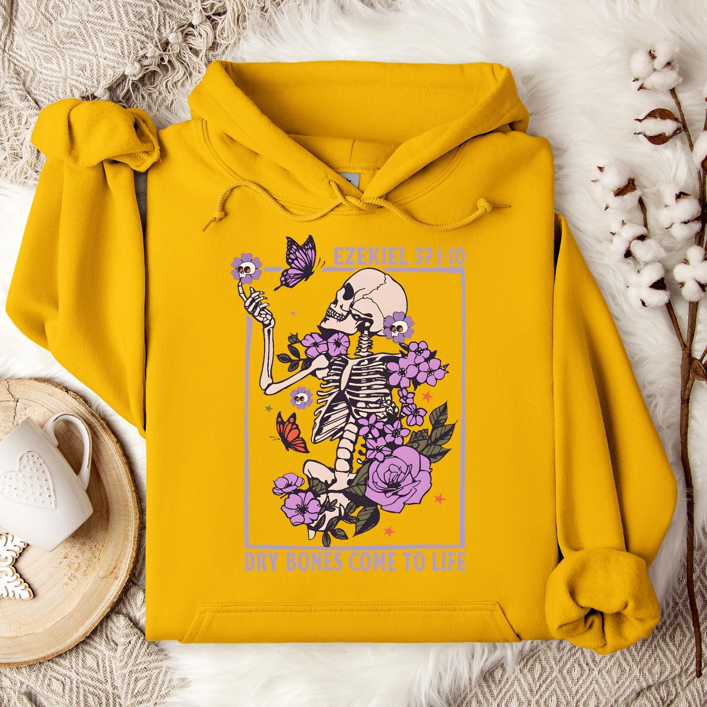 Dry Bones Come To Life Ezekiel 37.1-10 Hoodie
