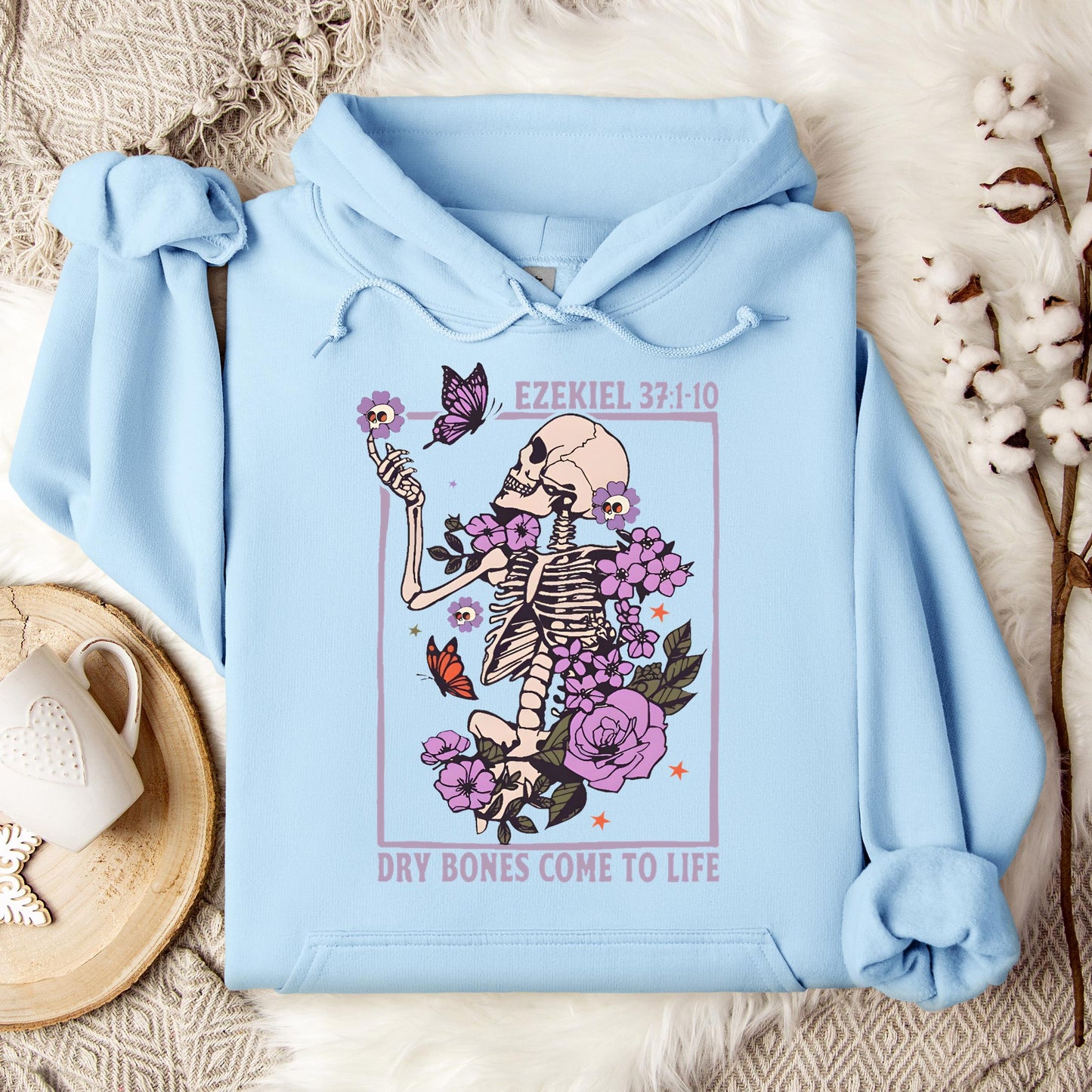 Dry Bones Come To Life Ezekiel 37.1-10 Hoodie