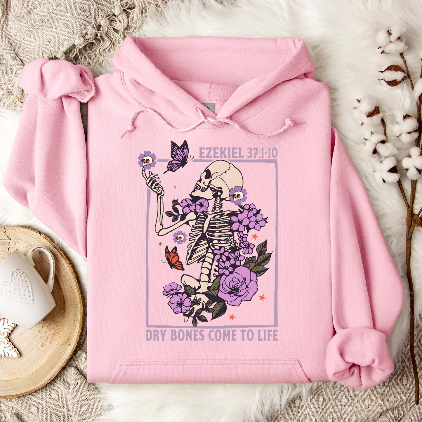 Dry Bones Come To Life Ezekiel 37.1-10 Hoodie