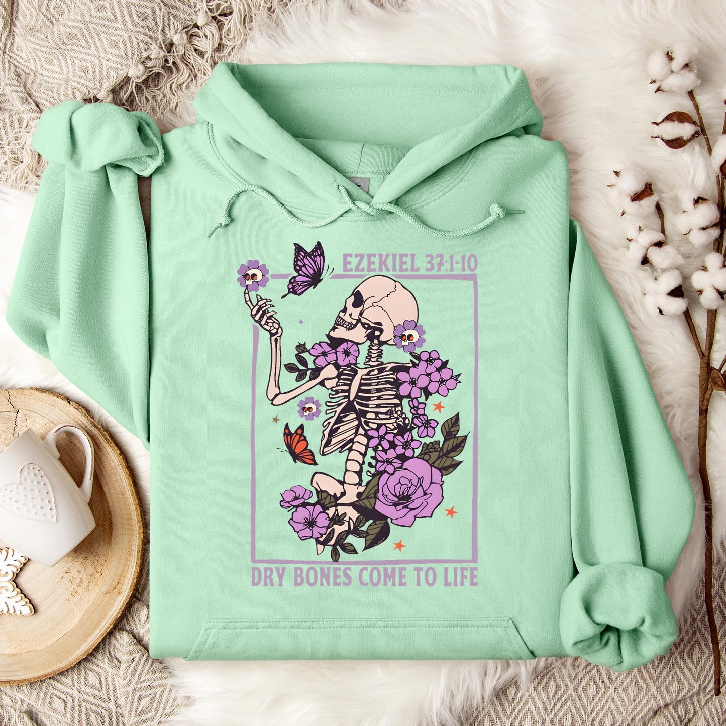 Dry Bones Come To Life Ezekiel 37.1-10 Hoodie