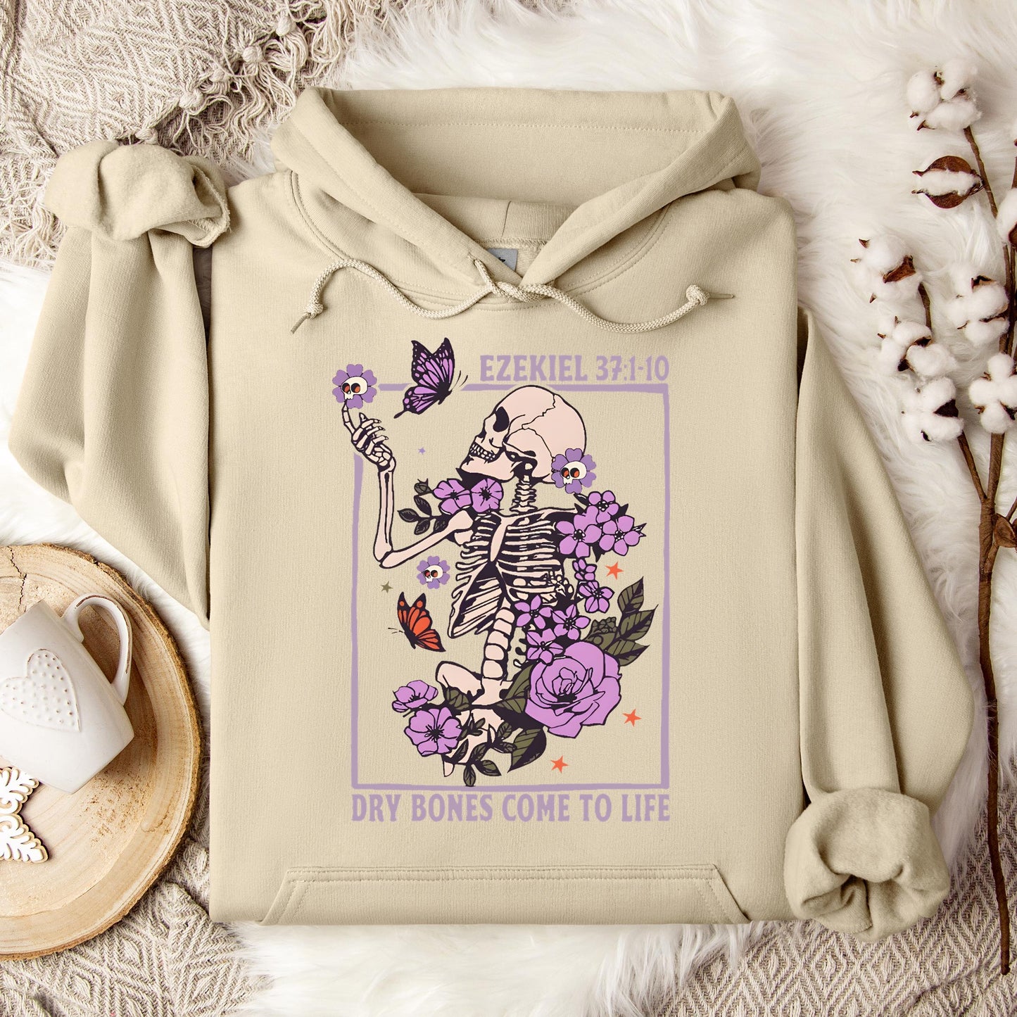 Dry Bones Come To Life Ezekiel 37.1-10 Hoodie