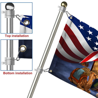 Christmas Grommet Flag Nativity Of Jesus