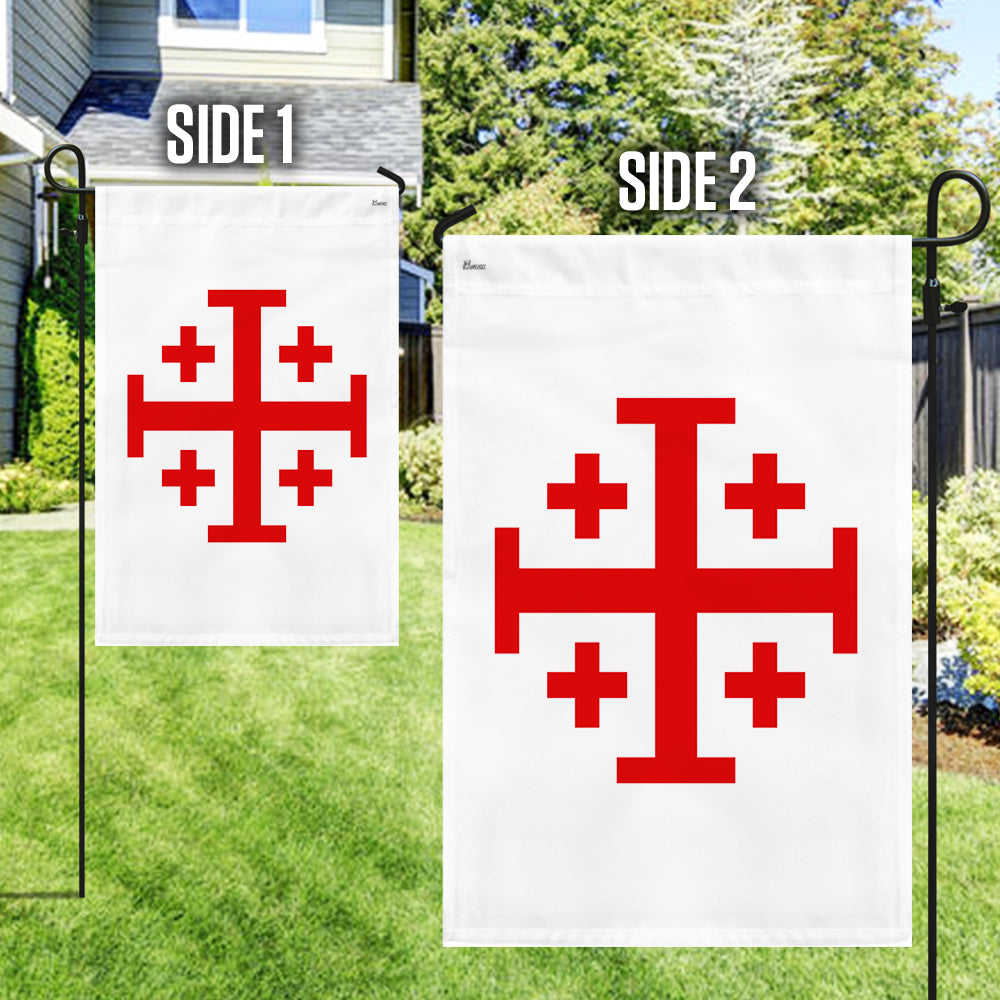 Jerusalem Catholic Cross Flag Crusader Flag
