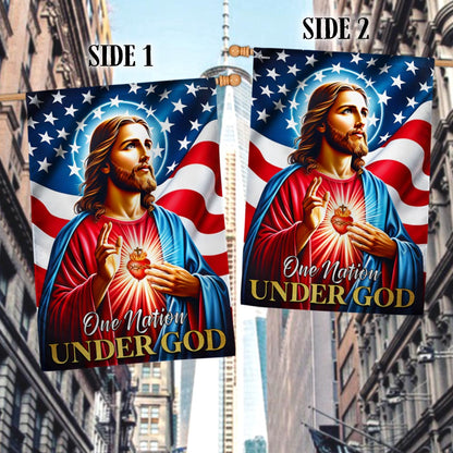 FLAGWIX  Jesus Christ American Flag One Nation Under God Flag
