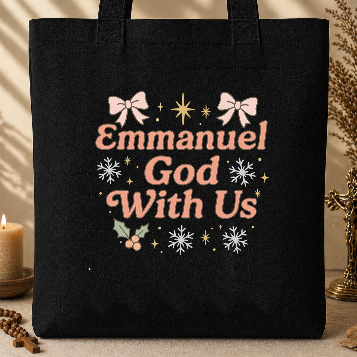Emmanuel God With Us Tote Bag
