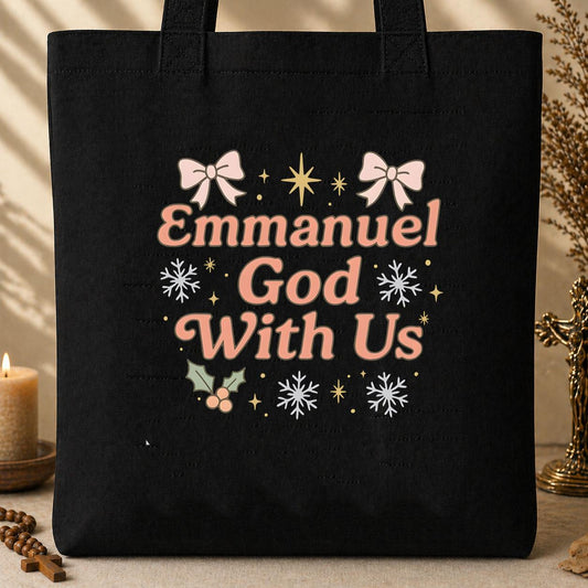 Emmanuel God With Us Tote Bag