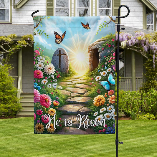 FLAGWIX  Resurrection of Jesus Easter Day He Is Risen Christian Flag