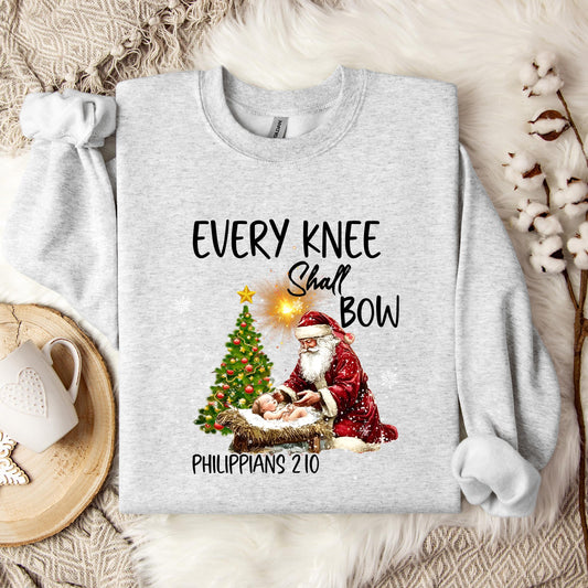 Every Knee Shall Bow Phillippians 2.10 Sweatshirt