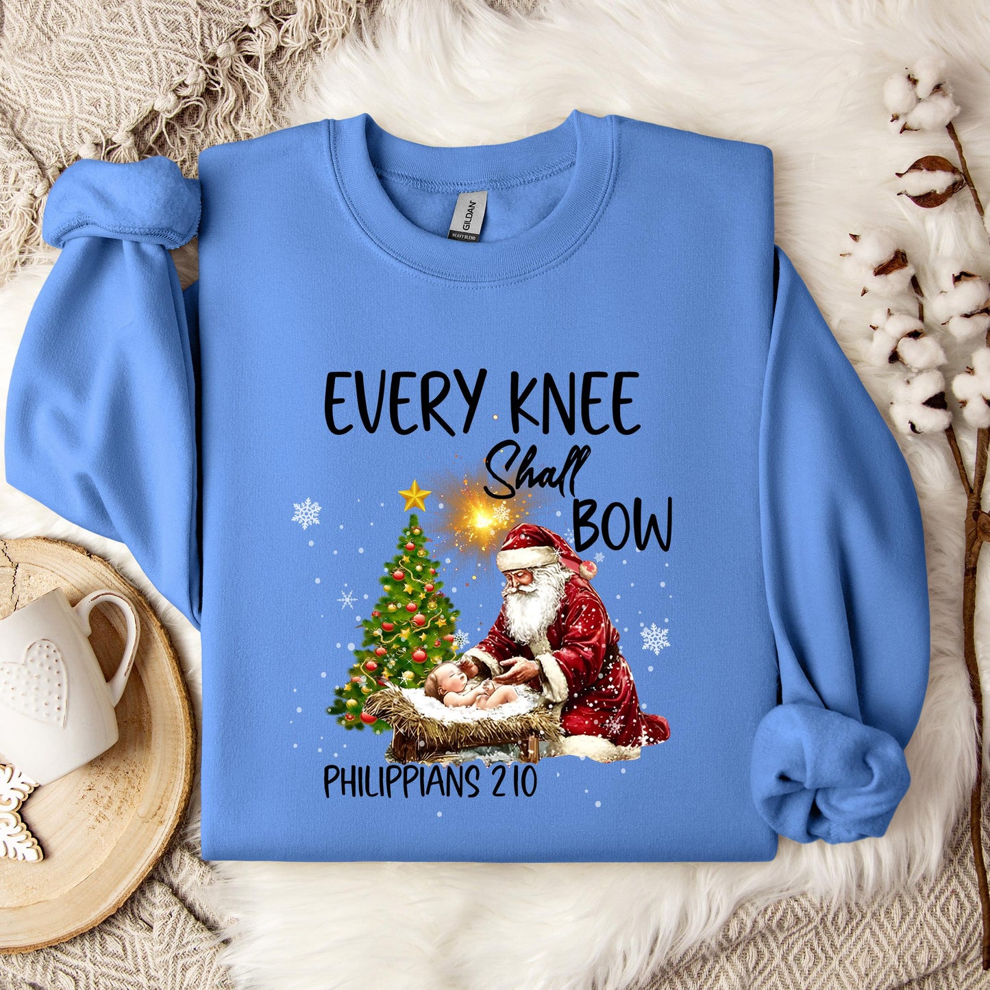 Every Knee Shall Bow Phillippians 2.10 Sweatshirt
