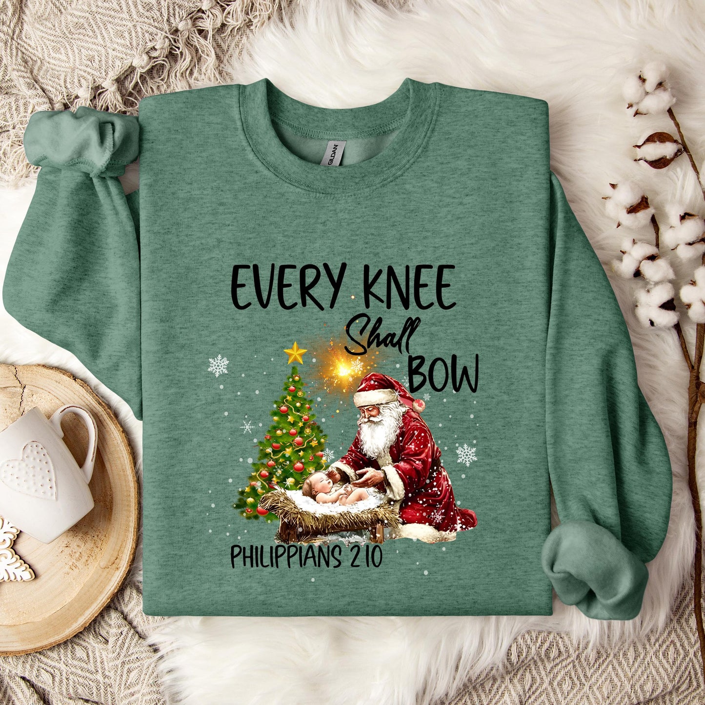 Every Knee Shall Bow Phillippians 2.10 Sweatshirt