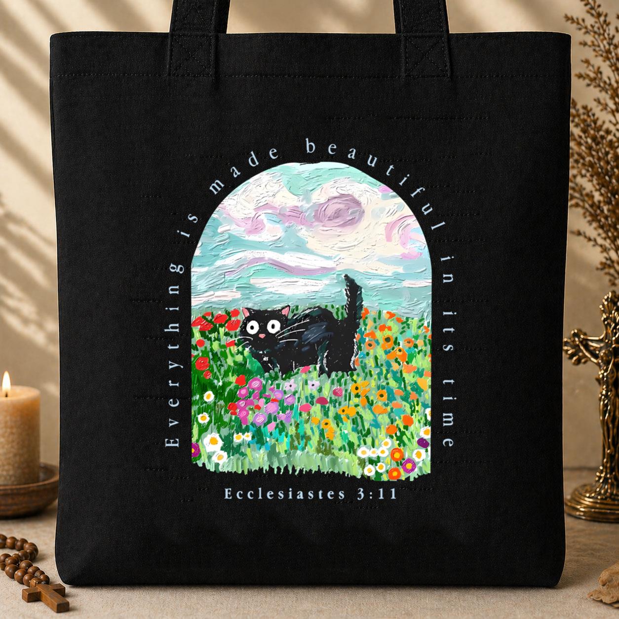 Everything Made Beautiful In Its Time Ecclesiastes 3.11 Tote Bag