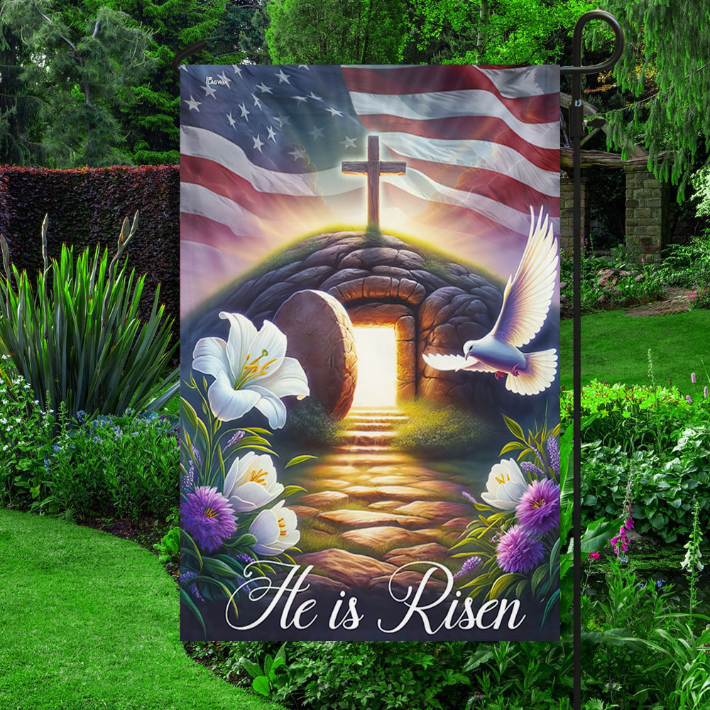 FLAGWIX  Jesus Christ, Resurrection of Jesus He Is Risen Flag