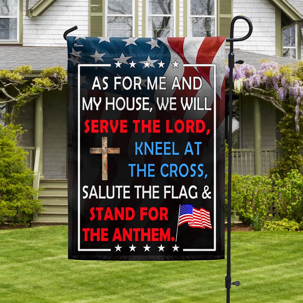 FLAGWIX Patriotic Flag As For Me And My House We Will Serve The Lord Flag