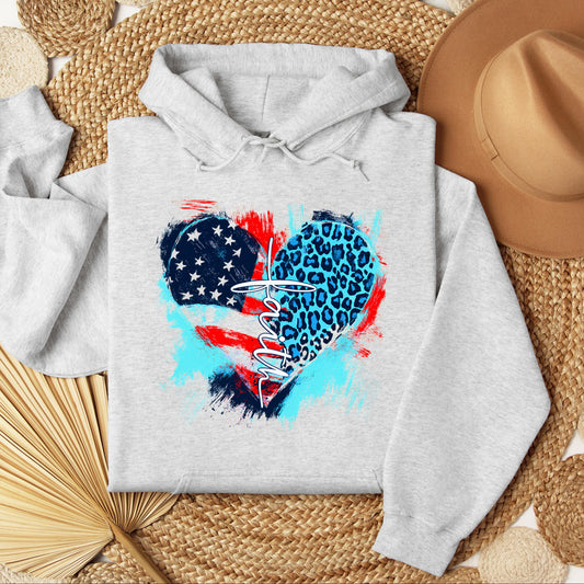 Faith Cross Flag Heart  01