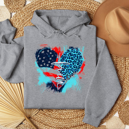 Faith Cross Flag Heart  01