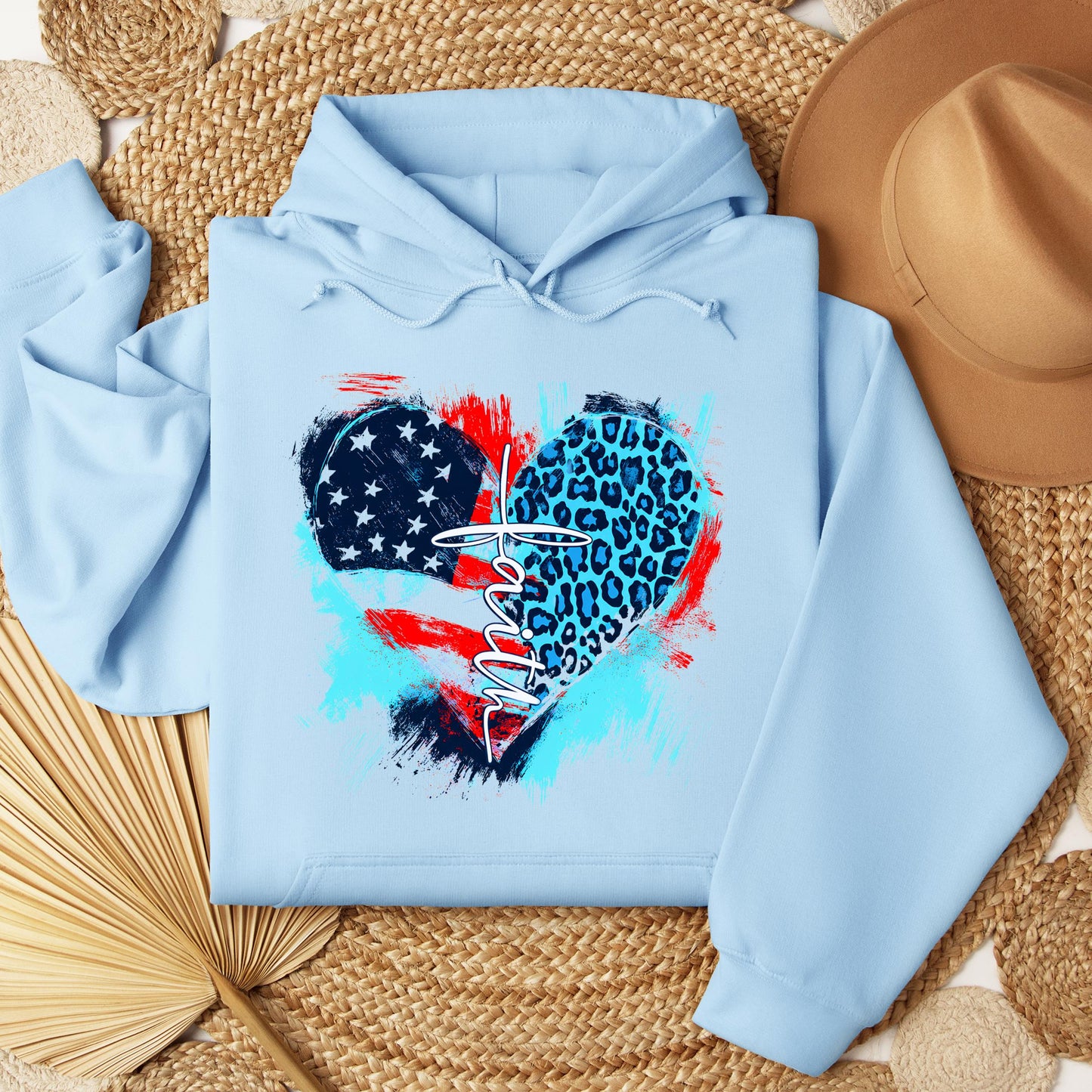 Faith Cross Flag Heart  01