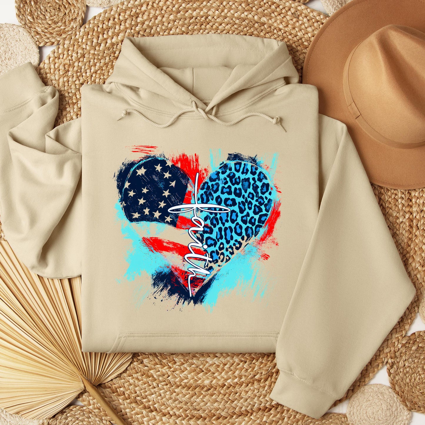 Faith Cross Flag Heart  01