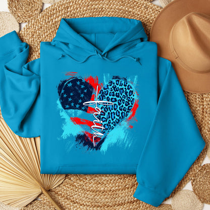 Faith Cross Flag Heart  01
