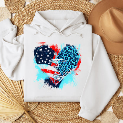 Faith Cross Flag Heart  01