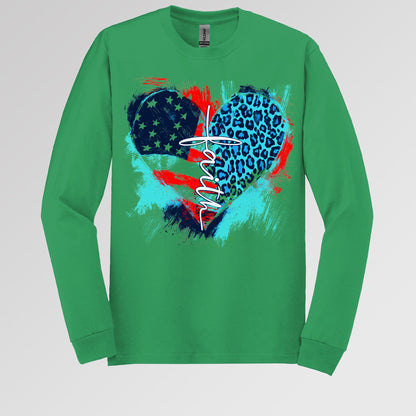 Faith Cross Flag Heart  01