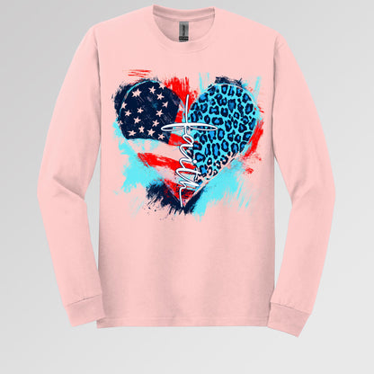 Faith Cross Flag Heart  01