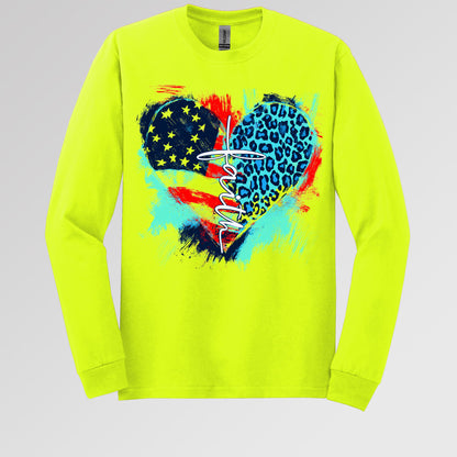 Faith Cross Flag Heart  01