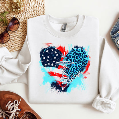 Faith Cross Flag Heart  01