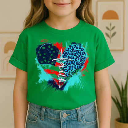 Faith Cross Flag Heart  01