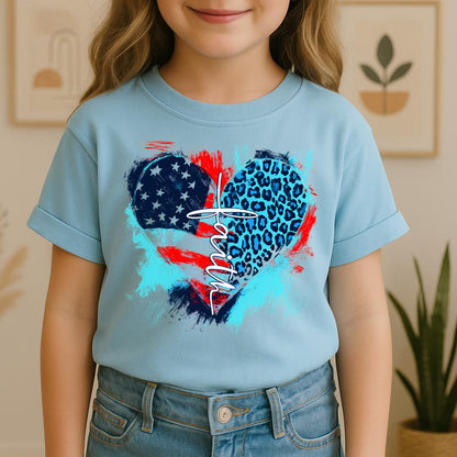 Faith Cross Flag Heart  01
