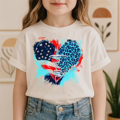 Faith Cross Flag Heart  01
