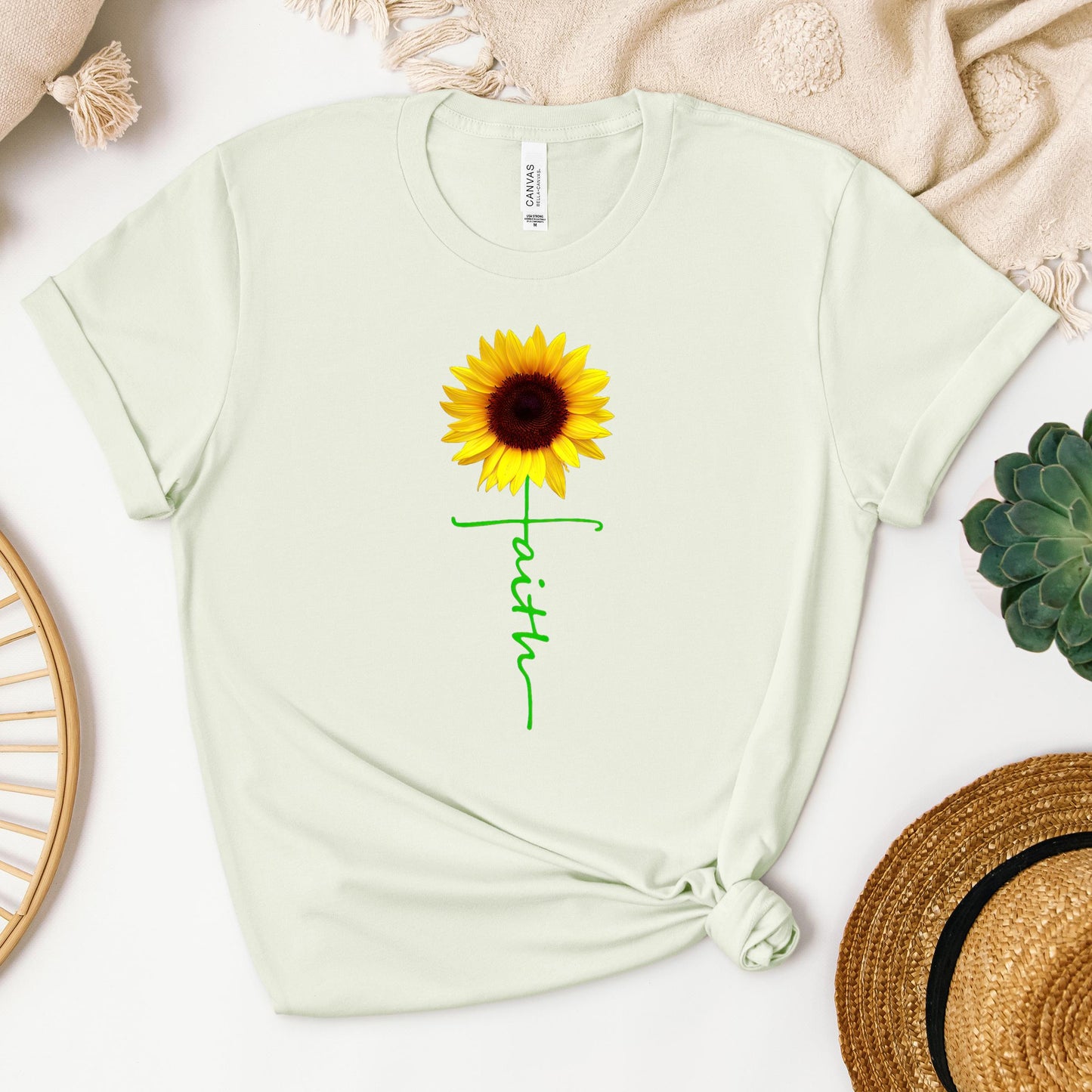 Faith Cross Sunflower 01