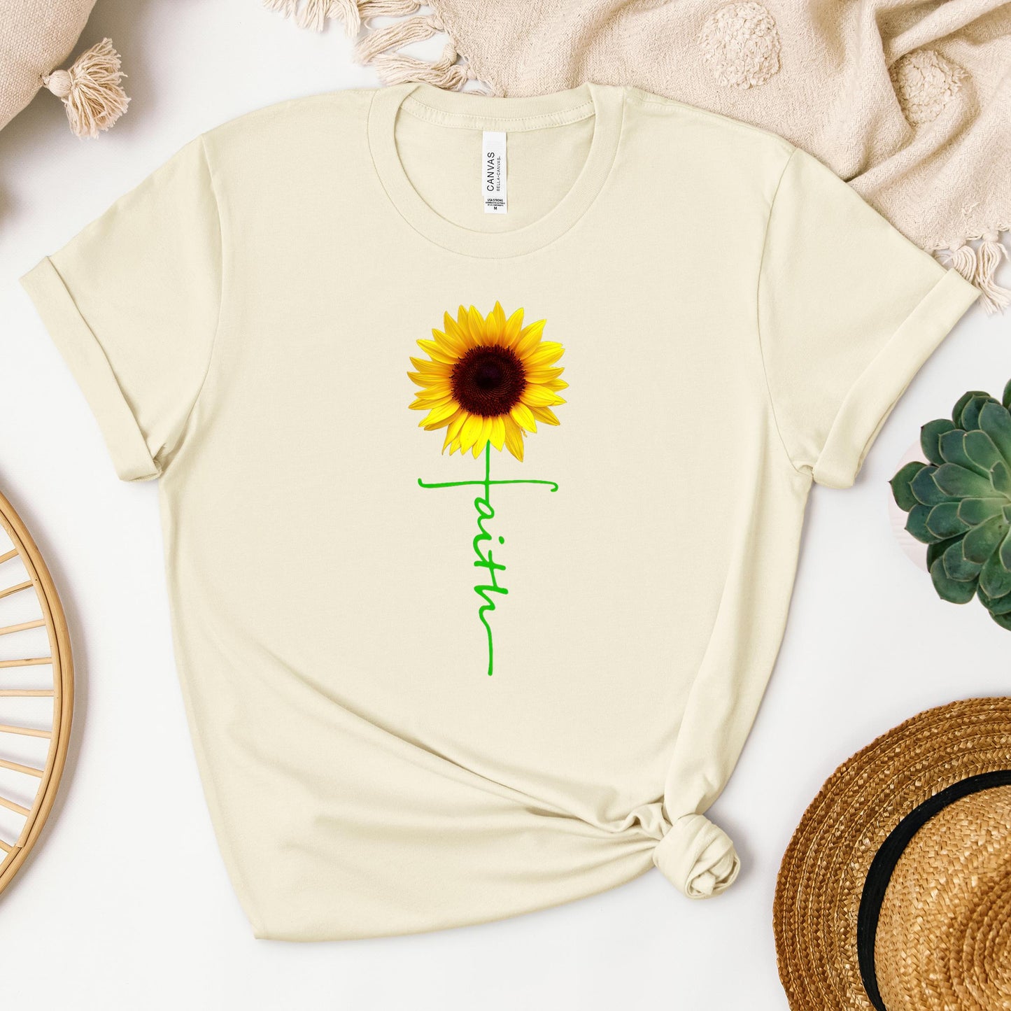 Faith Cross Sunflower 01