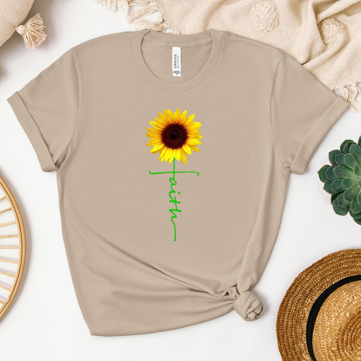 Faith Cross Sunflower 01