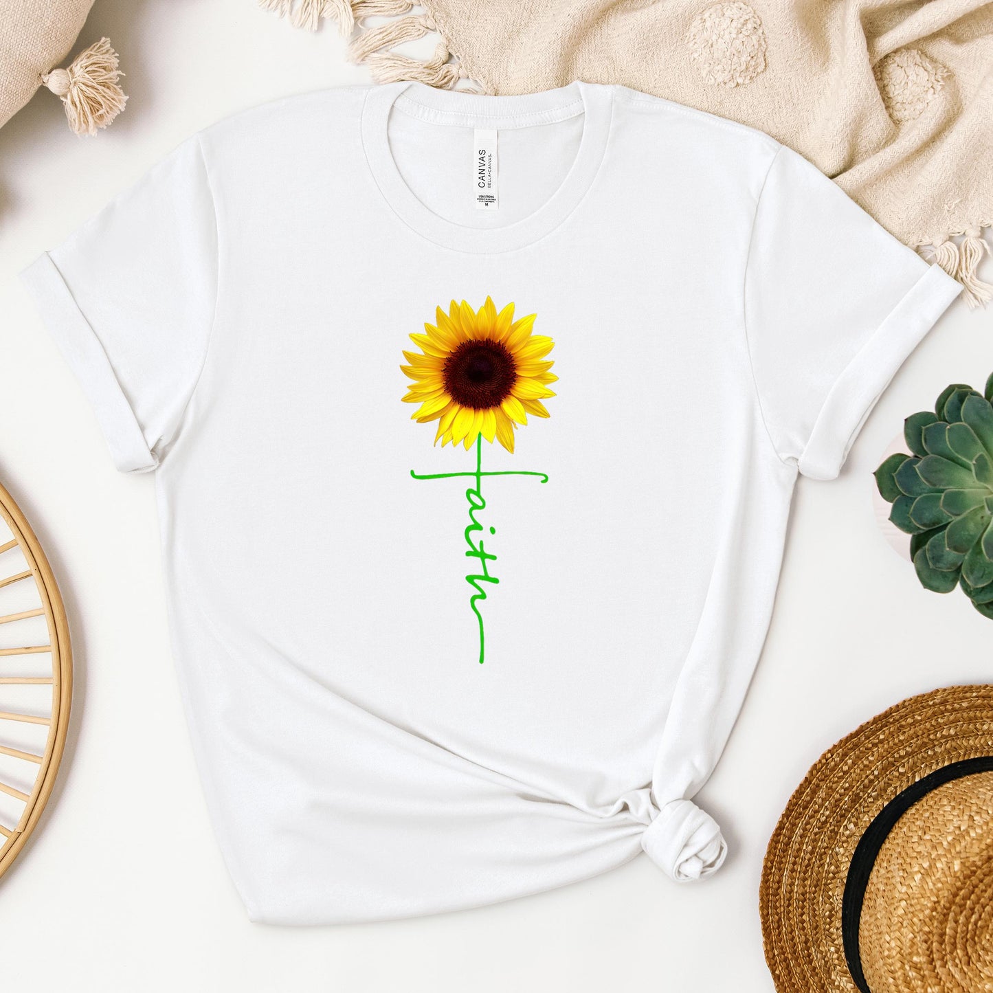 Faith Cross Sunflower 01