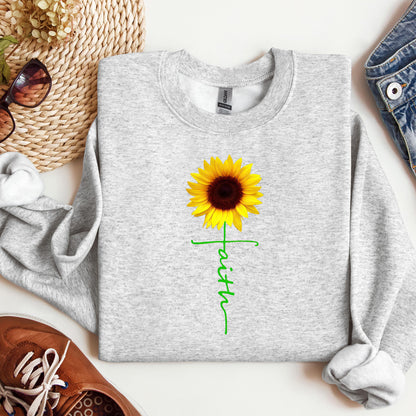 Faith Cross Sunflower 01