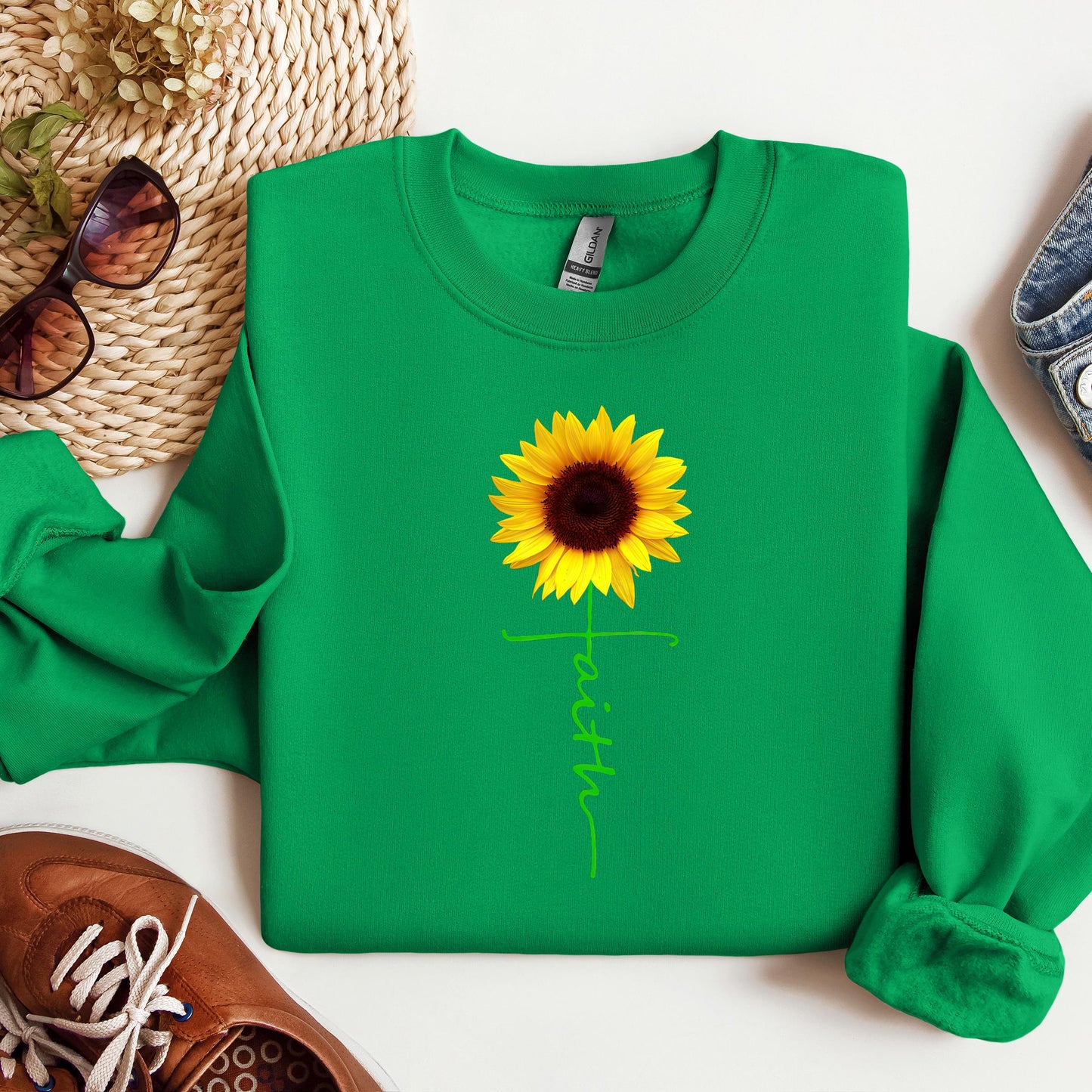 Faith Cross Sunflower 01