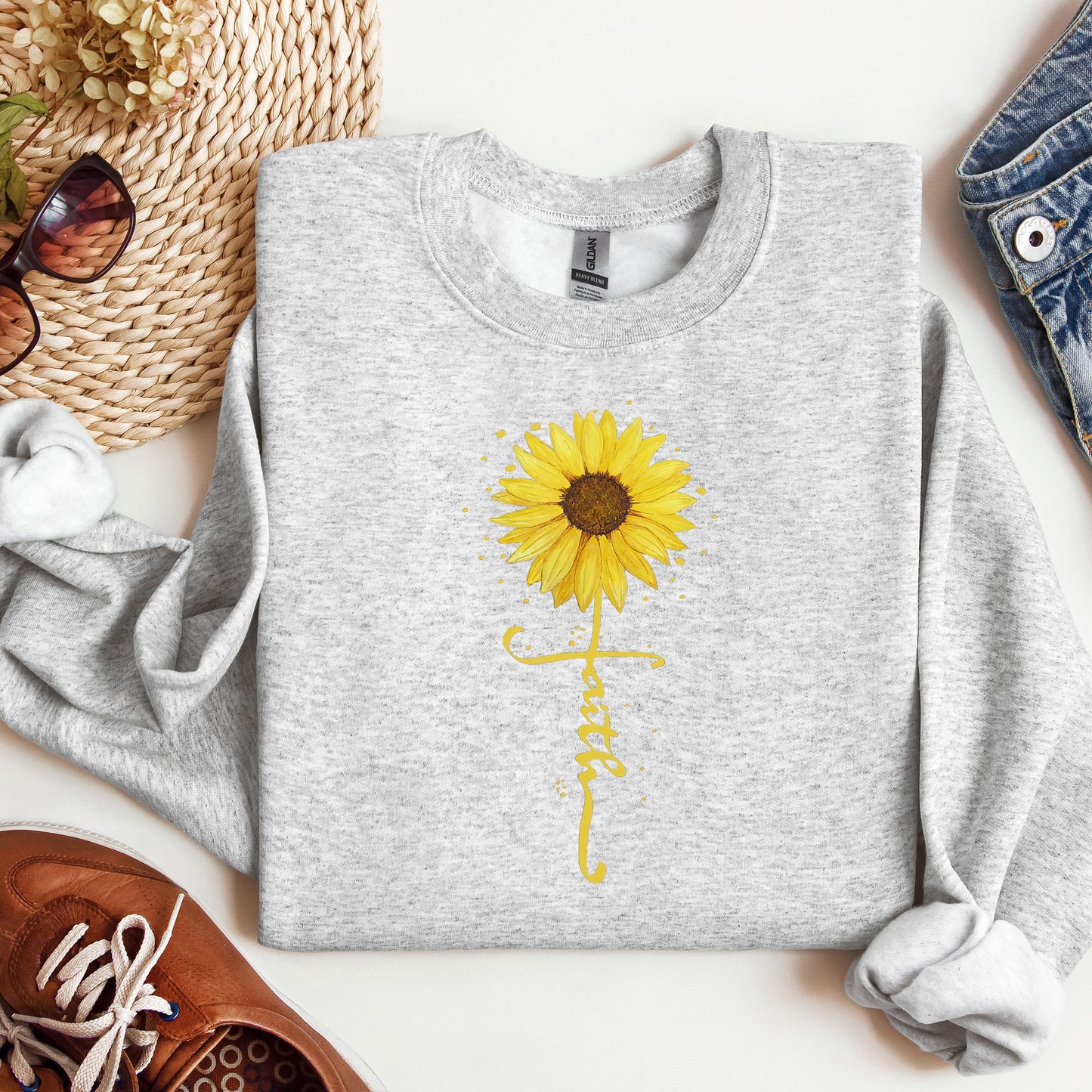 Faith Cross Sunflower 02