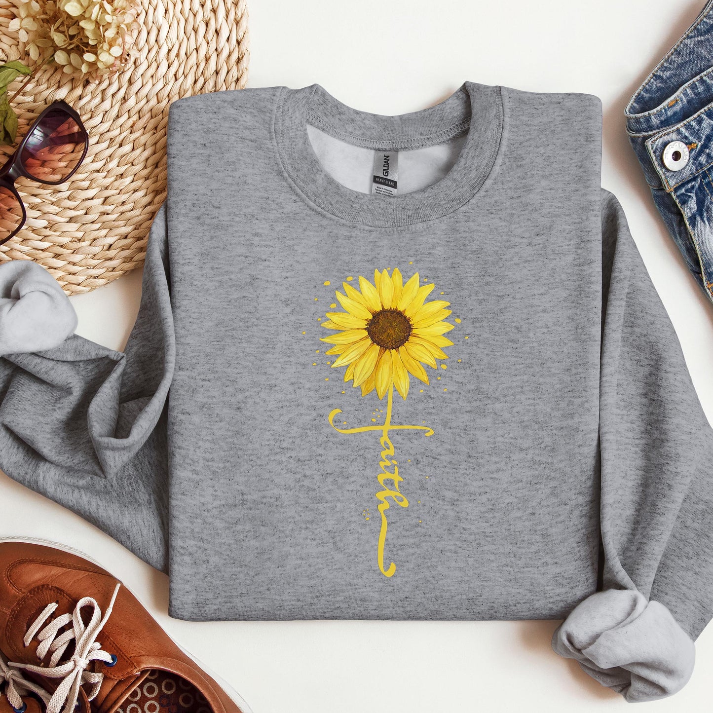 Faith Cross Sunflower 02